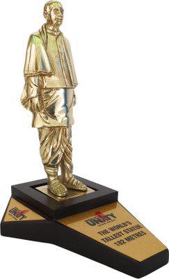 Kalarambh Brass Sardar Patel Statue Decorative Showpiece  -  24.13 cm(Brass, Yellow)