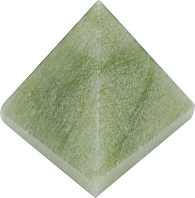 9dzine Green Aventurine Crystal Pyramid for Home Decor Gift for Housewarming 100-150 Gm Decorative Showpiece  -  5 cm(Crystal, Stone, Green)