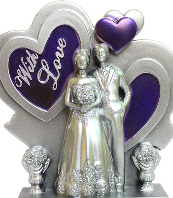 TECHZAGE Decorative Showpiece  -  15 cm(Plastic, Silver)