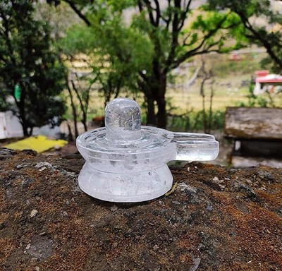 Devlink A+ Natural Crystal Sphatik Shivling For Pooja & Meditation- 50g Approx Decorative Showpiece - 3.2 cm(Crystal, Clear) Devlink A+ Natural Crystal Sphatik Shivling For Pooja & Meditation- 50g Approx Decorative Showpiece - 3.2 cm(Crystal, Clear)