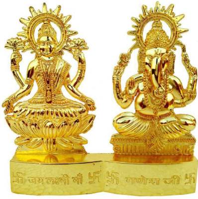 SHRI ASTHA VINAYAK Decorative Showpiece  -  8 cm(Brass, Gold)