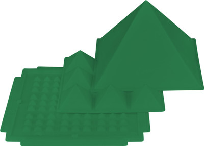 vastu vardan 3 Layer Pyramid / Plastic Multi-Layer Pyramid / Vastu Remedy ( Pack of 01) Decorative Showpiece  -  10 cm(Plastic, Green)