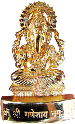SHRI ASTHA VINAYAK Decorative Showpiece  -  7 cm(Polyresin, Gold)