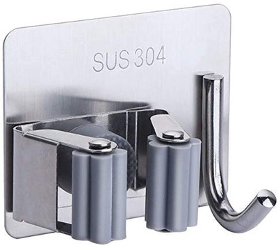 LACHIE MOP HOOK SILEVER silevar, BRWON Towel Holder(Steel, Plastic)