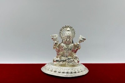 RIVASILVER Pure Silver Laxmi idol Decorative Showpiece  -  4 cm(Silver, Silver)