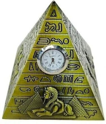 SSCollection Metal Handicrafts Egyptian Pyramids Building Model Home Bookshelf Decorative Showpiece  -  12 cm(Metal, Multicolor)
