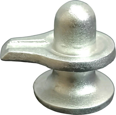 Rudratva Neelkanth Mercury Shivling AAA Quality | Mantra Siddha Parad Shivling (75g) Decorative Showpiece  -  3.5 cm(Metal, Silver)