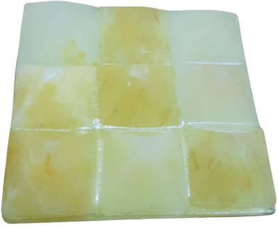 Maitri Export Yellow Aventurine Navagraha pyramid Decorative Showpiece  -  5 cm(Crystal, Yellow)