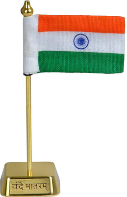 KOTHIA indian Rectangle Car Dashboard Flag(Cotton)