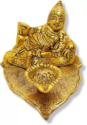 SHRI ASTHA VINAYAK Decorative Showpiece  -  9 cm(Metal, Gold)