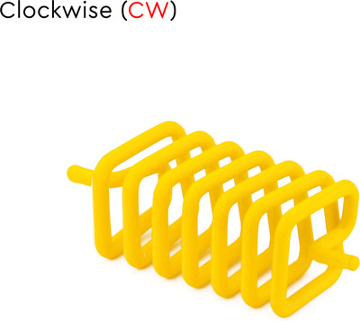 vastu-vigyan Vastu Yellow Square Spring Clockwise / Vastu Remedy { Pack of 1 } Decorative Showpiece  -  5 cm(Metal, Yellow)