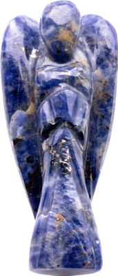 Plus Value Sodalite Pocket Angel Reiki Healing Crystal Aura Chakra Therapy - 2inch Decorative Showpiece  -  5.5 cm(Stone, Blue)