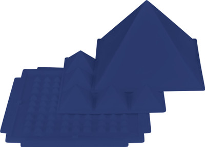 vastu-vigyan 3 Layer Pyramid / Plastic Multi-Layer Pyramid / Vastu Remedy ( Pack of 01) Decorative Showpiece  -  13 cm(Plastic, Blue)