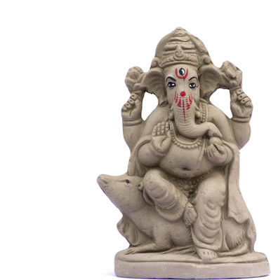 Onlinch Kacchi Mitti Easily Dissolve in Water | Decorative Showpiece - 20 cm (Grey) Decorative Showpiece  -  6 cm(Clay, Brown)
