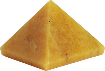 Shubhanjali Citrine Crystal Pyramid for Vastu 10-20 Gm Crystals Stone Pyramids for Healing Decorative Showpiece  -  1.5 cm(Crystal, Stone, Yellow)