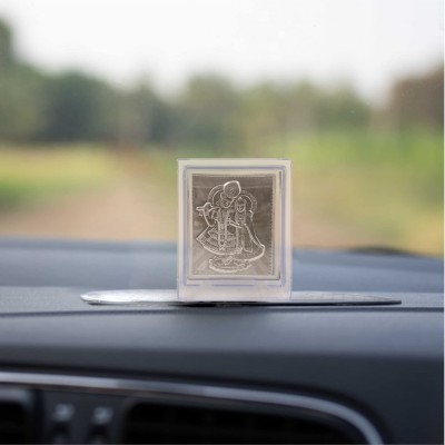 Spillbox Spillbox Pure 999 SilverIdol|Pure Silver Idol for CarDashboard-RadhaKrishna(Big) Decorative Showpiece  -  11 cm(Silver, Silver)