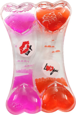 AFTERSTITCH Liquid timer showpiece Decorative Showpiece  -  14 cm(Plastic, Multicolor)