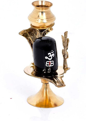 Maheshwari Decorative Showpiece  -  8 cm(Marble, Black)