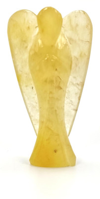 Plus Value Natural Yellow Aventurine Guardian Angel Financial Stone for Home Decor 3inch Decorative Showpiece  -  3 cm(Crystal, Stone, Yellow)