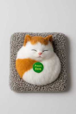 HYATT CREATION Decorative Showpiece  -  12 cm(Resin, Orange, White)