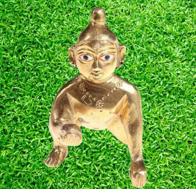 SHRI ASTHA VINAYAK Decorative Showpiece  -  3 cm(Brass, Gold)