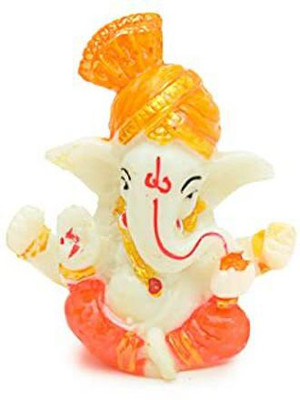 KASHVI FASHION & KRAFT SMALL GANESHA Decorative Showpiece  -  6 cm(Resin, Multicolor)