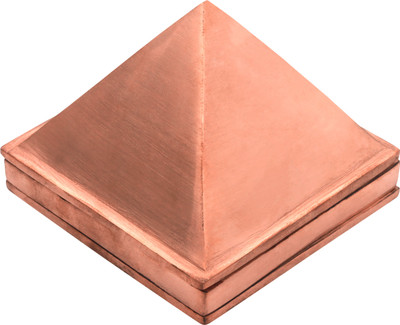 vastu vardan Vastu 3 Layer Copper Pyramid / Multi-Layer Pyramid And Vastu Remedy ( Pack of 1) Decorative Showpiece  -  7.5 cm(Metal, Red)