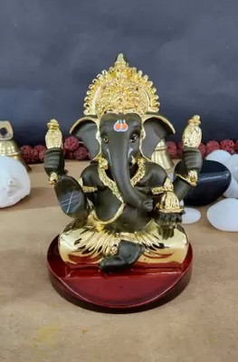 mithu Decorative Showpiece  -  10 cm(Marble, Black)