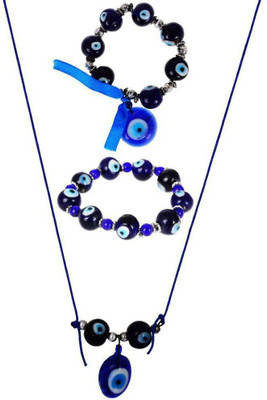 NITIN COLLECTION EVIL EYE (SET OF 3) Decorative Showpiece  -  5 cm(Polyresin, Multicolor)