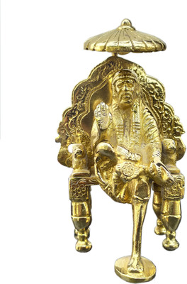shinde exports Decorative Showpiece  -  13 cm(Brass, Gold)