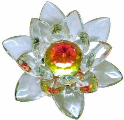 NITIN COLLECTION CRYSTAL LOTUS (MULTICOLOUR) Decorative Showpiece  -  3 cm(Stone, Multicolor)