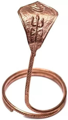 SBBCO Divine Magnet Naag for shivling / Copper Naag Yantra for Vastu, nag, Decorative Showpiece  -  8 cm(Copper, Brown)
