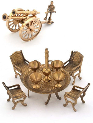 Vivan Creation COMBO143 Decorative Showpiece  -  4 cm(Brass, Multicolor)