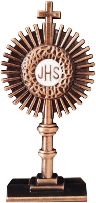 M Men Style Catholic Table Decoration Unique Christian Statue Ornament Decorative Showpiece  -  10 cm(Metal, Brown)