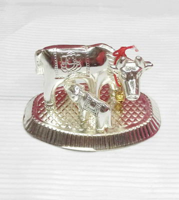 SHRI ASTHA VINAYAK Decorative Showpiece  -  10 cm(Silver Plated, Silver)