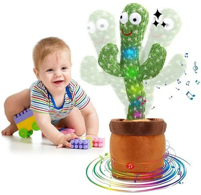 Seashot Dancing cactus Toy Talking Repeat Bluetech Singing Toy 120 Songs(Green)