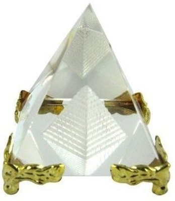 NITIN COLLECTION PYRAMID (CRYSTAL) Decorative Showpiece  -  4 cm(Crystal, Clear)