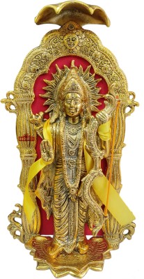 Delhi Gift House Ram Darbar Statue for Pooja for Home Décor,Ram ji idol Gifting Purpose Decorative Showpiece  -  36 cm(Gold Plated, Gold)