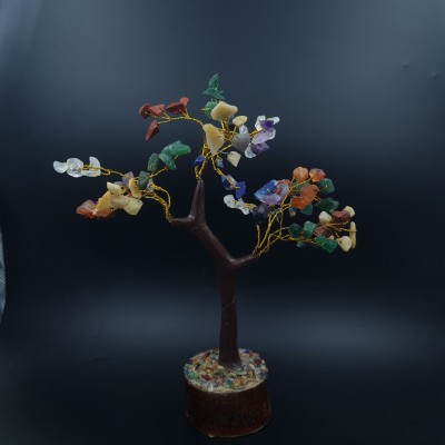 Ashwni traders Chakra Tree Showpiece Decorative Showpiece  -  25 cm(Plastic, Bamboo, Multicolor)