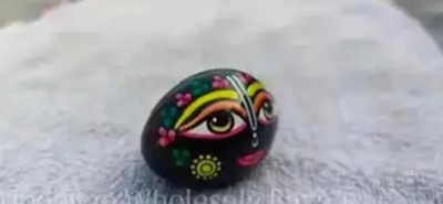 Shreeji shaligram ji Decorative Showpiece  -  2 cm(Stone, Black)