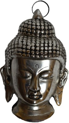 eCraftIndia Meditating Buddha Head Wall Hanging Decorative Showpiece  -  15.24 cm(Brass, Brown)