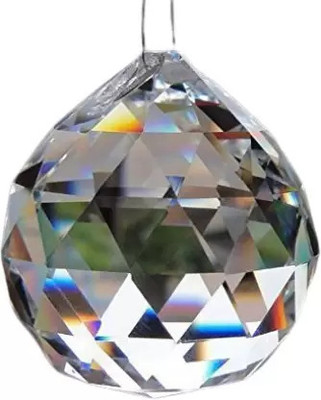 devyantra Decorative Showpiece  -  4 cm(Crystal, White)