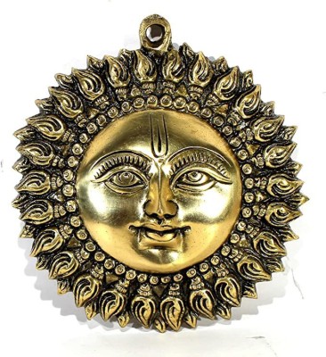 vastu vardan Vastu Brass Sun / Surya Dev For Health / Connection And Vastu Remedy (Pack of 1) Decorative Showpiece  -  1 cm(Brass, Gold)