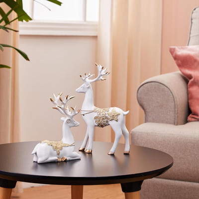 DAY CREATION Decorative Showpiece  -  27 cm(Resin, White)