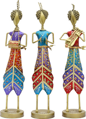 iklauti creation Decorative Showpiece  -  19 cm(Iron, Multicolor)