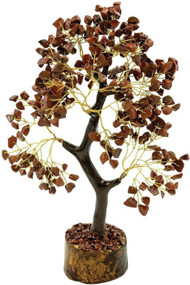 vastu vardan Vastu Crystal Red Jasper Tree (600 Beads) Healing Crystal For Home & Office Decorative Showpiece  -  26 cm(Crystal, Red)