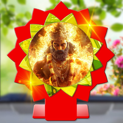 SANBIA Agni Fire God Pavaka Car Dashboard Idol Premium Decorative Showpiece  -  11 cm(Plastic, Multicolor)