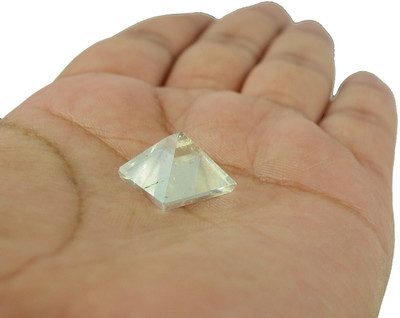 REIKI CRYSTAL PRODUCTS Clear Quartz Pyramid Natural Crystal Pyramid 10-15 mm Reiki Healing Stone Pyramid For Vastu Correction And Increase Energy Decorative Showpiece  -  1.5 cm(Crystal, White)