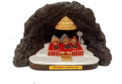 KALKAS ENTERPRISES MATA Vaishno Devi Darbar Idol Best of Gift & Pooja Purpose Decorative Showpiece  -  10 cm(Resin, Multicolor)
