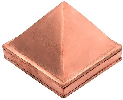 Shubh Sanket Vastu 3 Layer Copper Vastu Pyramid That Spread Positive Vibes in Home & Office- 2 inch Decorative Showpiece  -  5.08 cm(Copper, Copper)